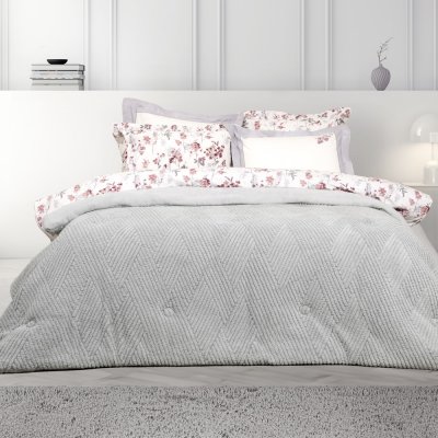 Κουβερτοπάπλωμα Μονό Velva Light Gray Nima Home
