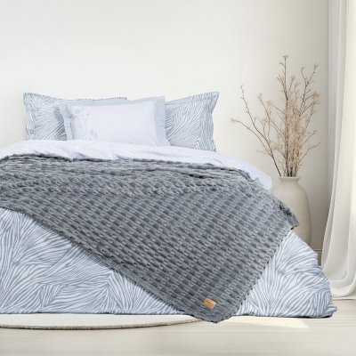 Κουβέρτα Fleece Υπέρδιπλη Savara Dark Gray Nima Home