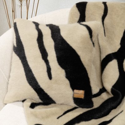 Διακοσμητική Μαξιλαροθήκη Sebra Beige Nima Home
