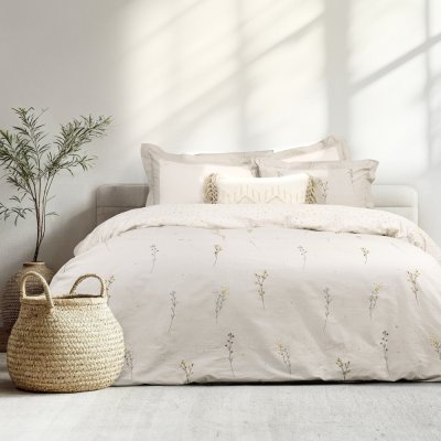 Σετ Παπλωματοθήκη Υπέρδιπλη Delicate Nima Home