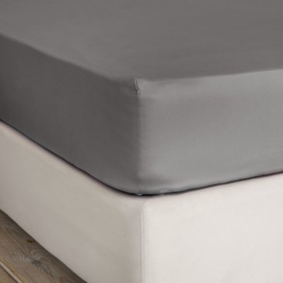 Σεντόνι Υπέρδιπλο Με Λάστιχο Superior Satin Shadow Gray Nima Home