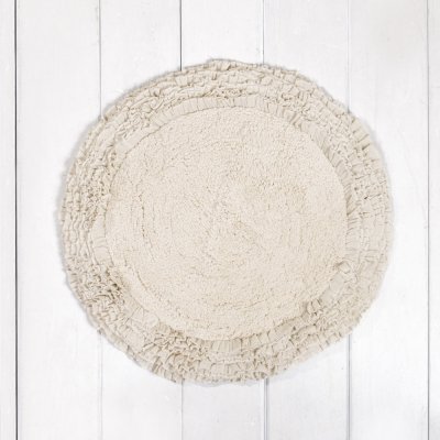 Στρογγυλό Πατάκι Μπάνιου (Ο60) Eden Off White Nima Home