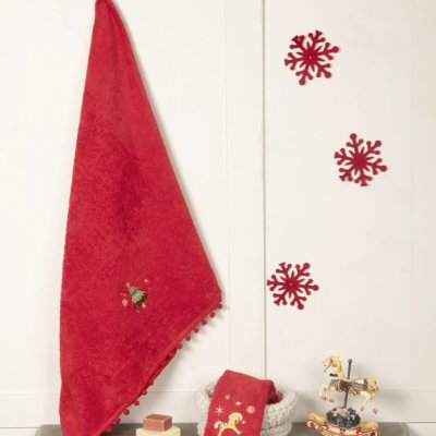 Σετ Χριστουγεννιάτικες Πετσέτες (2τμχ) Happy Christmas Nima Home
