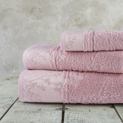 Σετ Πετσέτες Μπάνιου (3τμχ) Inverno Pink Nima Home