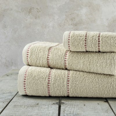 Σετ Πετσέτες Μπάνιου (3τμχ) Pivot Beige Nima Home