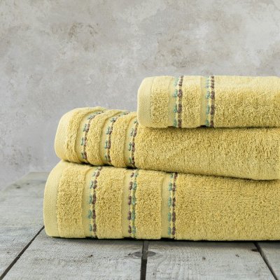 Σετ Πετσέτες Μπάνιου (3τμχ) Retour Mustard Nima Home