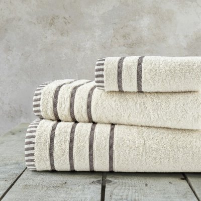 Σετ Πετσέτες Μπάνιου (3τμχ) Fellow Beige Nima Home