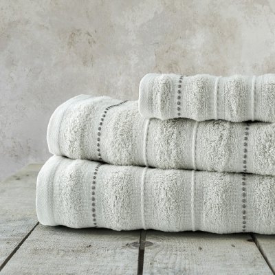 Σετ Πετσέτες Μπάνιου (3τμχ) Aura Light Gray Nima Home