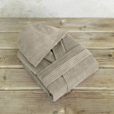 Μπουρνούζι Με Κουκούλα Zen Taupe Nima Home