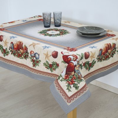 Χριστουγεννιάτικο Τραπεζομάντηλο (140x220) 8930 Silver Dimeco