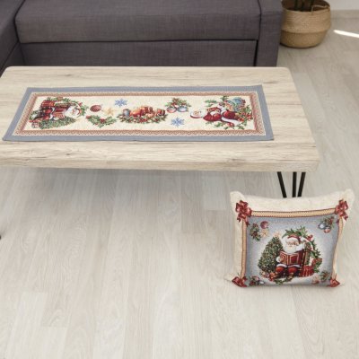 Σετ Χριστουγεννιάτικα Σεμέν + Πετσετάκια (3τμχ) 8930 Silver Dimeco