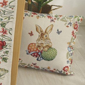 Πασχαλινή Διακοσμητική Μαξιλαροθήκη (45x45) Easter Bunny Dimeco