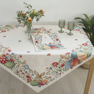 Πασχαλινό Σετ Πετσέτες (2τμχ) + Runner Easter Bunny Dimeco