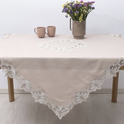 Τραπεζομάντηλο (140x140) 2134 Beige Dimeco