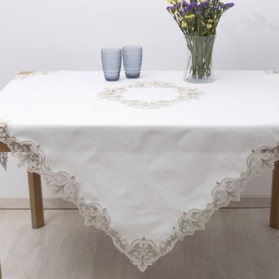 Τραπεζομάντηλο (140x140) 2134 Ecru Dimeco