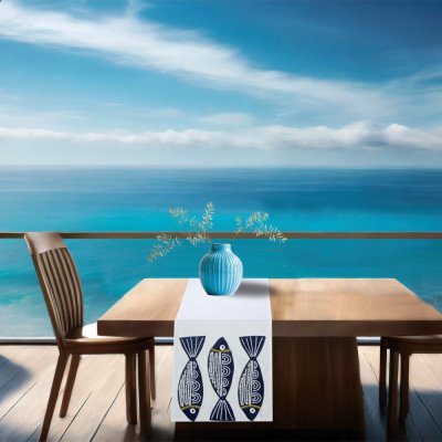 Τραβέρσα (40x170) ZY-1258 Blue Dimeco