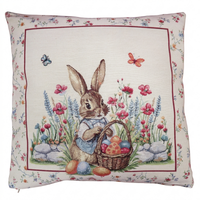 Πασχαλινή Διακοσμητική Μαξιλαροθήκη (45x45) Easter Flop Dimeco