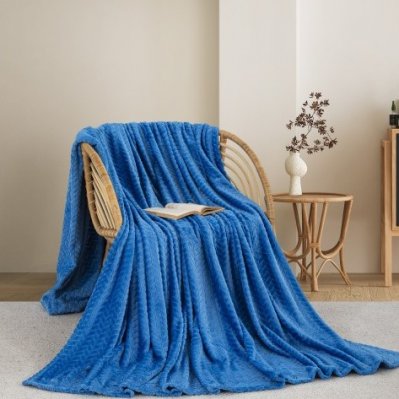 Κουβέρτα Fleece Υπέρδιπλη 550 Blue Adam Home