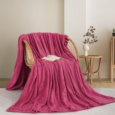 Κουβέρτα Fleece Υπέρδιπλη 550 Fuchsia Adam Home