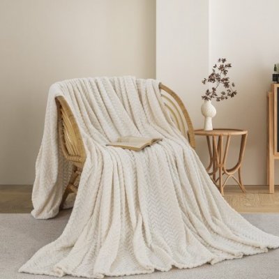 Κουβέρτα Fleece Υπέρδιπλη 550 White Adam Home