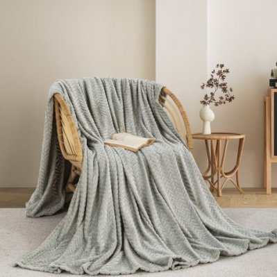 Κουβέρτα Fleece Υπέρδιπλη 550 Silver Adam Home