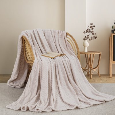 Κουβέρτα Fleece Ημίδιπλη 550 Ivory Adam Home