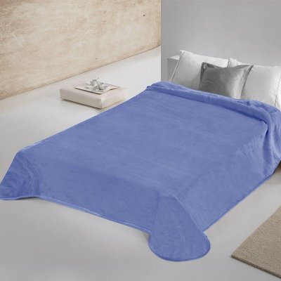Κουβέρτα Βελουτέ Μονή 700 Blue Adam Home