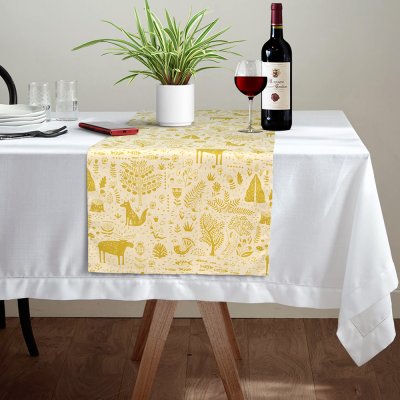 Τραβέρσα Kettu 201 Mustard Lino Home
