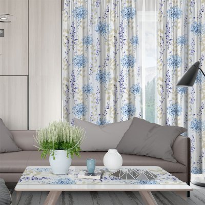 Κουρτίνα (150x275) Με Τρέσα Valquiria 601 Ciel Lino Home