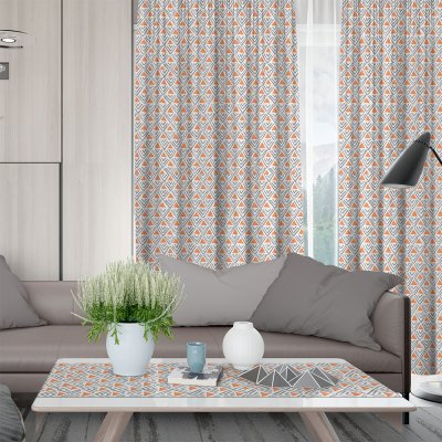 Κουρτίνα (150x275) Με Τρέσα Tam 501 Salmon Lino Home