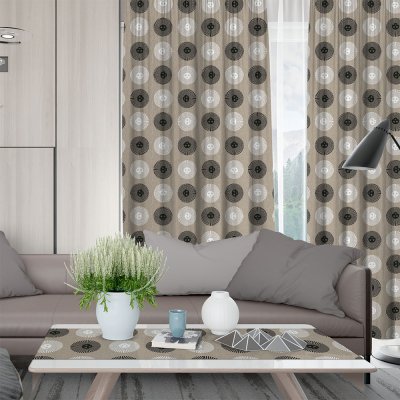 Κουρτίνα (150x275) Με Τρέσα Solei 850 Gray Lino Home