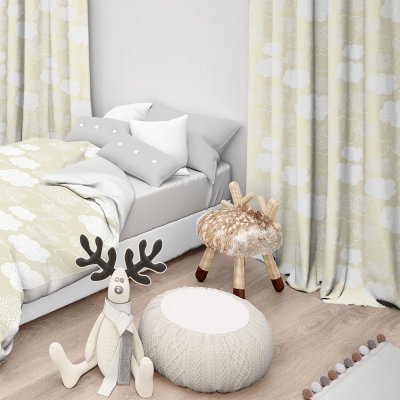 Κουρτίνα (150x275) Με Τρέσα Milo 101 Beige Lino Home