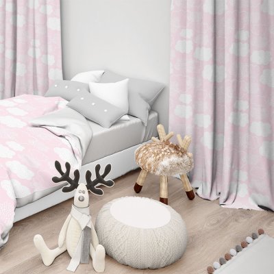 Κουρτίνα (150x275) Με Τρέσα Milo 301 Pink Lino Home