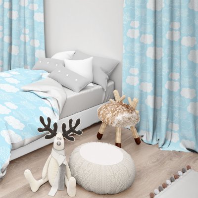 Κουρτίνα (150x275) Με Τρέσα Milo 601 Ciel Lino Home