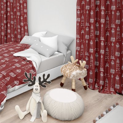 Κουρτίνα (150x275) Με Τρέσα Ferrol 402 Paprica Lino Home