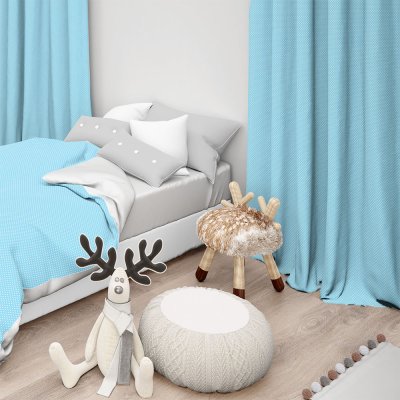 Κουρτίνα (150x275) Με Τρέσα Levi 601 Ciel Lino Home