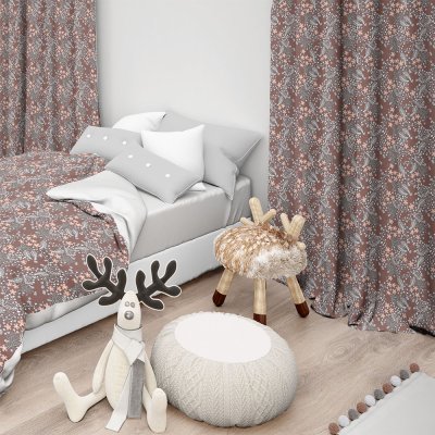 Κουρτίνα (150x275) Με Τρέσα Basalt 901 Brown Lino Home