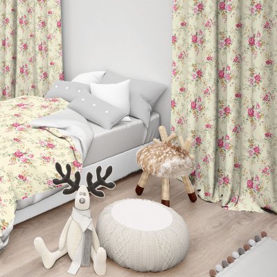 Κουρτίνα (150x275) Με Τρέσα Rakel 401 Pink Lino Home