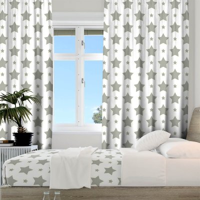 Κουρτίνα (150x275) Με Τρέσα Stern 801 Gray Lino Home