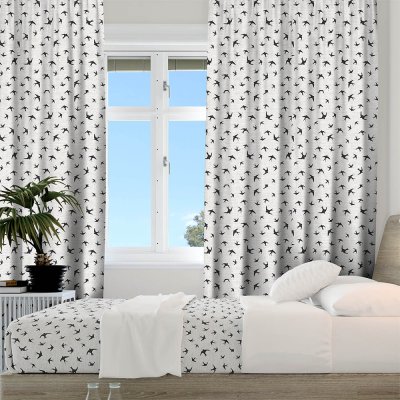 Κουρτίνα (150x275) Με Τρέσα Fly 801 Black Lino Home