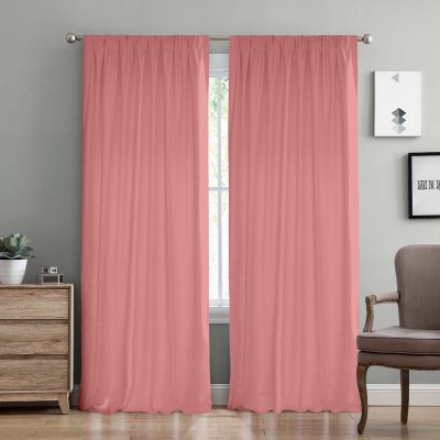 Κουρτίνα (150x275) Με Τρέσα Samos C93047 Dark Pink Lino Home