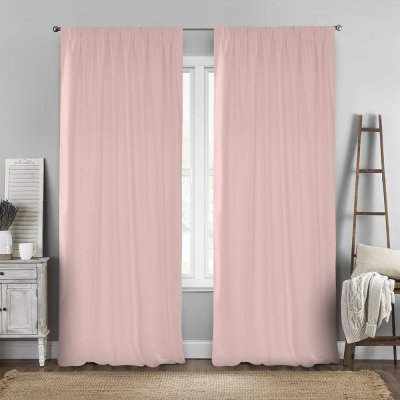 Κουρτίνα (140x280) Με Τρέσα Renas 97 Pink Lino Home
