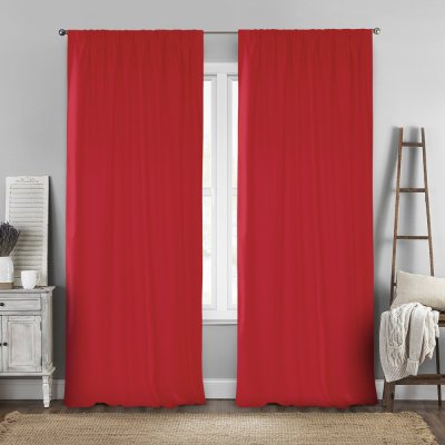 Κουρτίνα (140x280) Με Τρέσα Renas 113 Red Lino Home