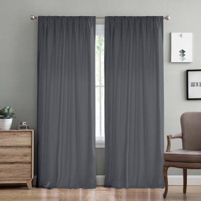 Κουρτίνα (150x275) Με Τρέσα Samos C98093 Gray Lino Home