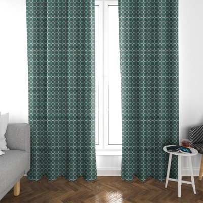 Κουρτίνα (135x270) Με Τρέσα Tartan 701 Pine Lino Home
