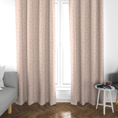 Κουρτίνα (135x270) Με Τρέσα Frig 301 Pink Lino Home