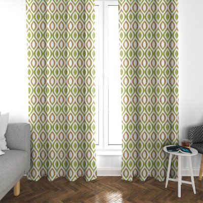 Κουρτίνα (135x270) Με Τρέσα Artemisa 701 Green Lino Home