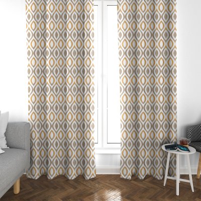 Κουρτίνα (135x270) Με Τρέσα Artemisa 901 Brown Lino Home