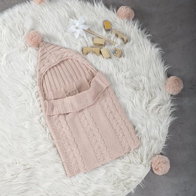 Υπνόσακος Πλεκτός (38x75) Huggly Salmon Nima Kids