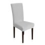 Κάλυμμα Καρέκλας Ελαστικό Elegance Λευκό Μονόχρωμο Lino Home
